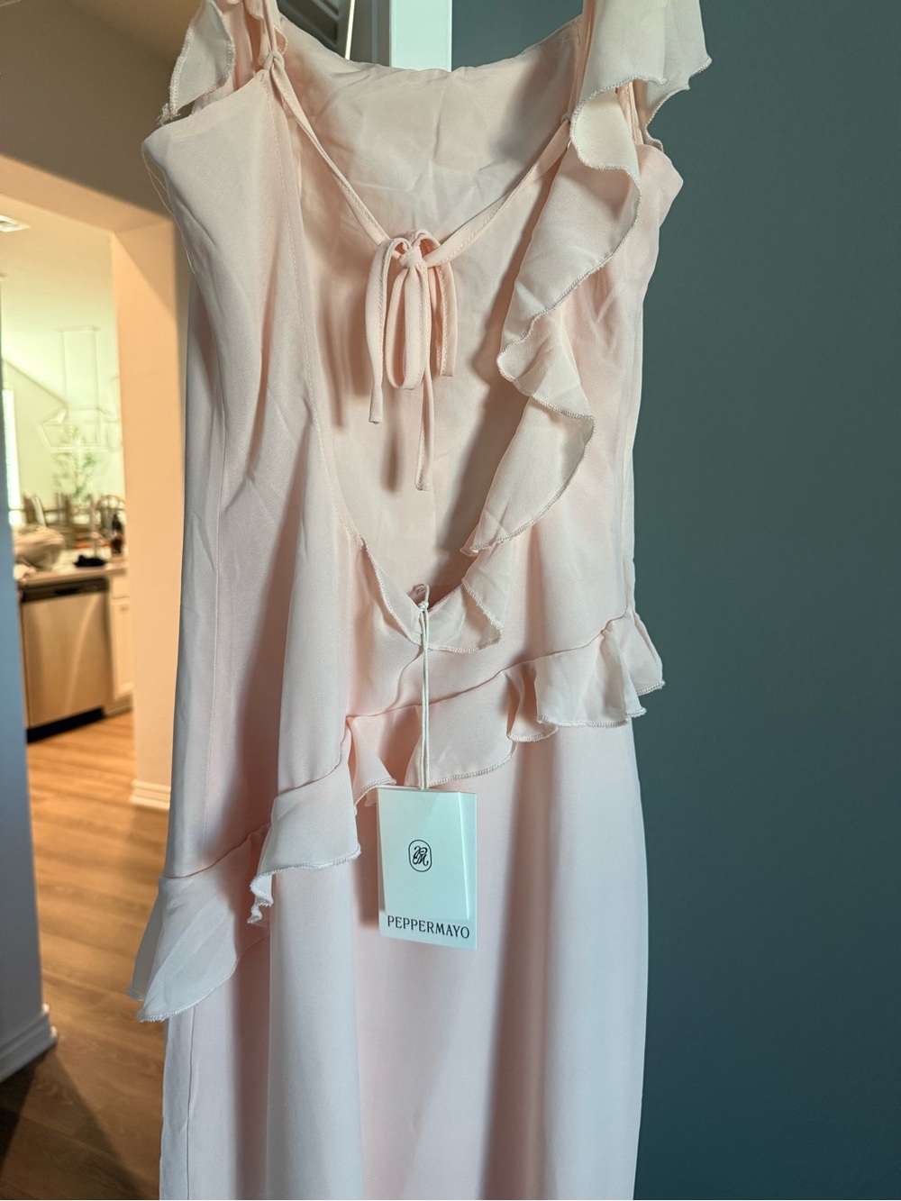 NWT PEPPERMAYO NAYA MAXI DRESS - PEACH US4 - Picture 12 of 16
